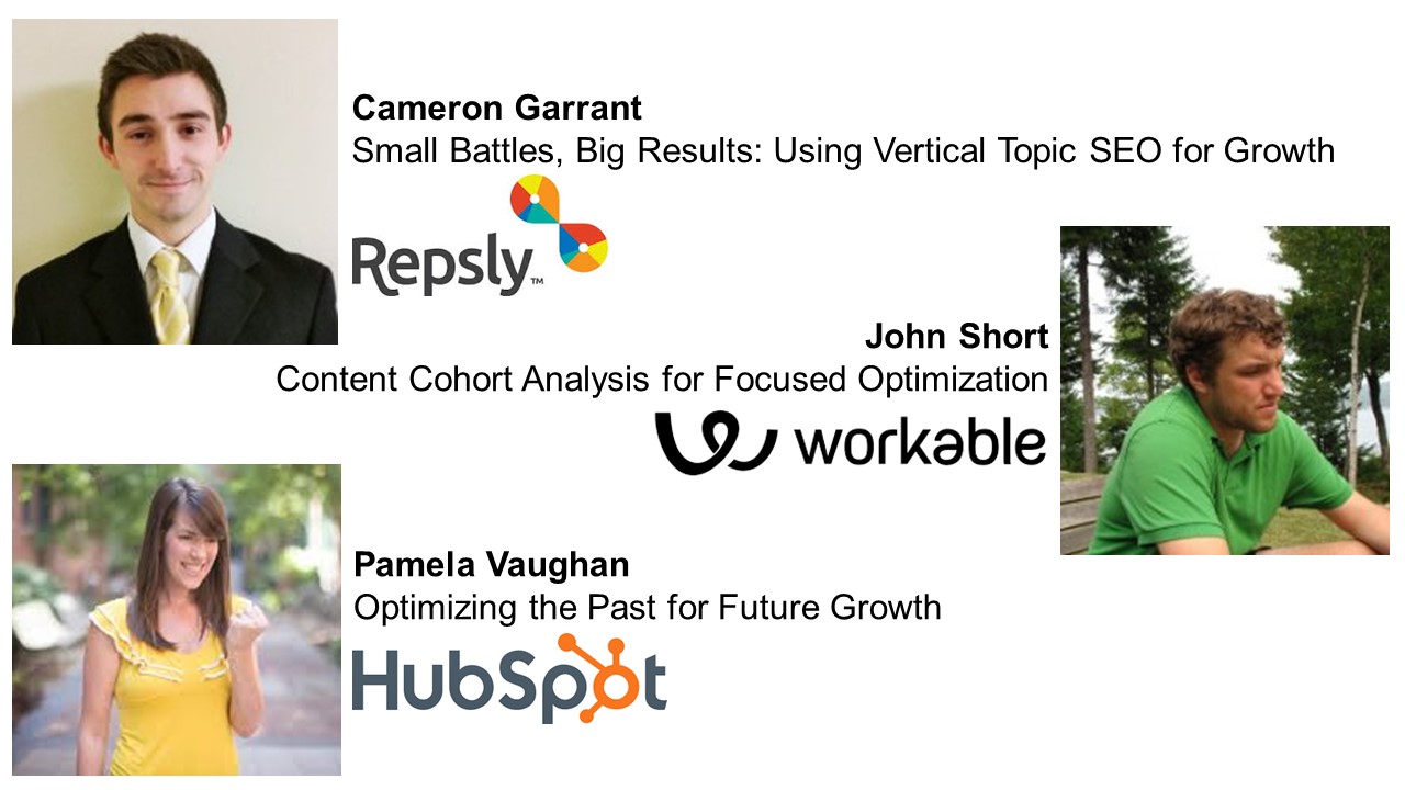 Growth Camp Speakers - Cameron Garrant, John Short, Pamela Vaughan